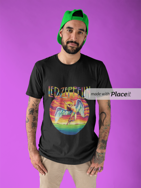mens led zepplin basic tee