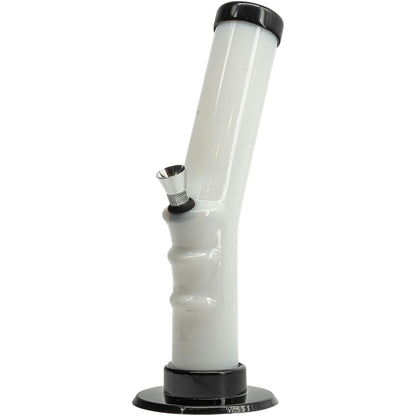 Acrylic Angled Straight Tube Bong 9-12"