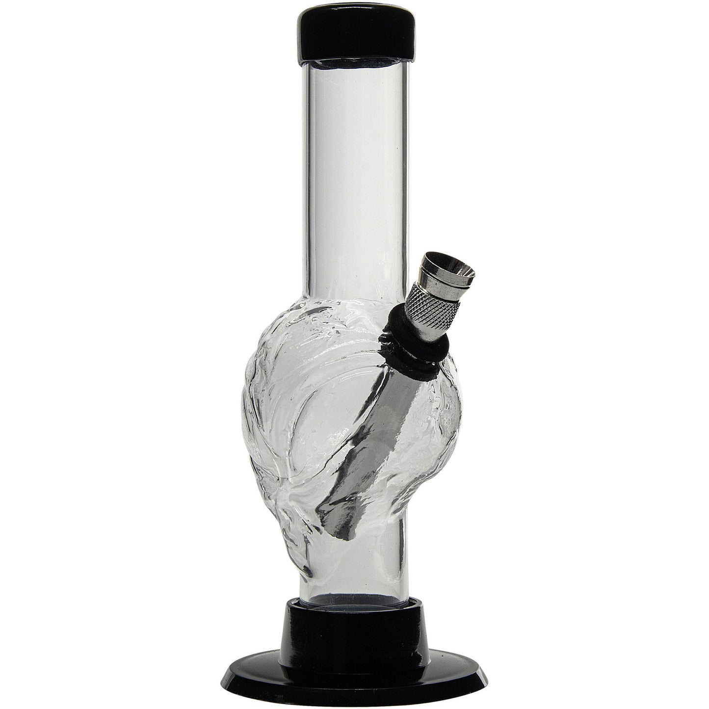 Mini Skull Acrylic Bong - 6" Tall - Multiple Colors