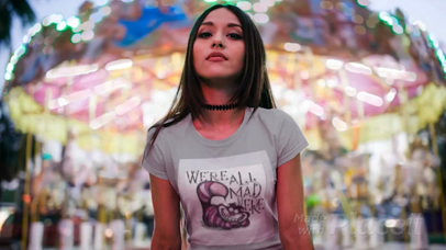 we're all mad crop tee