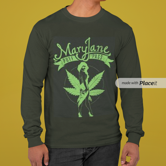 mary jane  mens long sleeve tee
