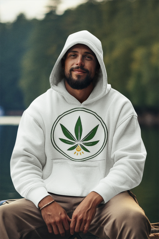 gold seed marij leaf adult hoodie